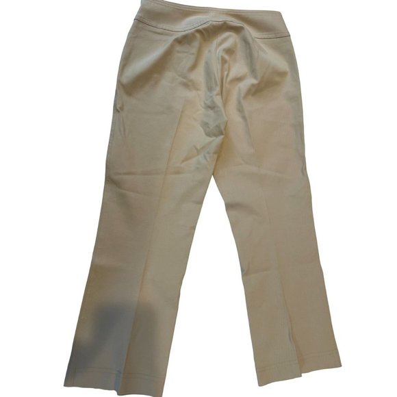 Cache Womens High Waist Pant Straight Leg Zipper Pockets Flat Front Tan Size W29 - Picture 2 of 8
